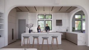 De Pauw house Palisades wildfire rebuild project (under construction) De Pauw house Palisades wildfire rebuild project (under construction)